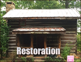 Historic Log Cabin Restoration  Meridianville, Alabama